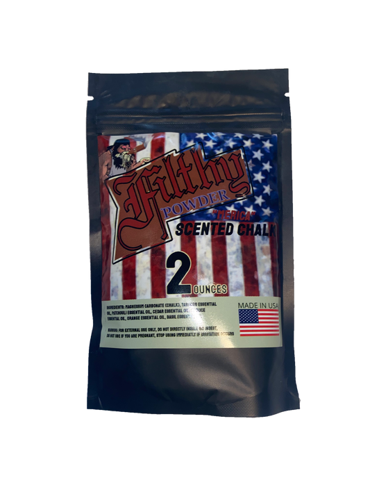Filthy Power Scented Chalk 'Merica Scent ( Tobacco and Cedar )